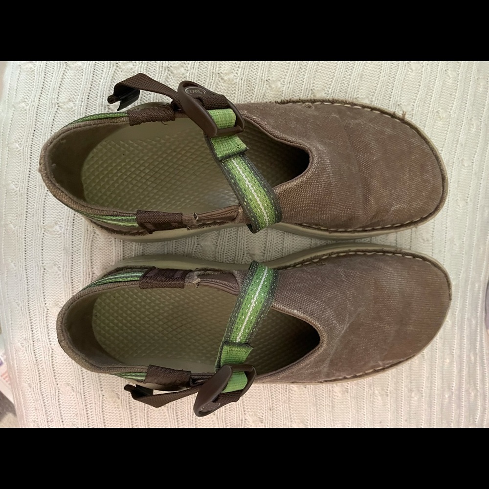CHACO - Canvas Covered Closed Toed outdoor shoe